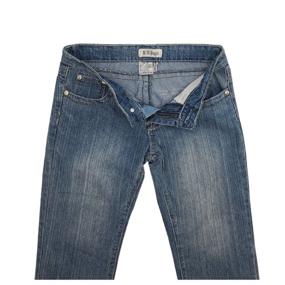 New BB Jeans Denim Capri Size 7 New Rhinestone - Picture 8 of 8